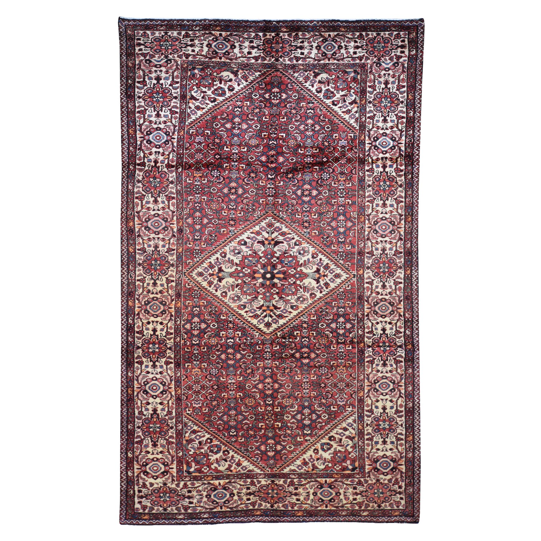 Traditional Wool Hand-Knotted Area Rug 5'3